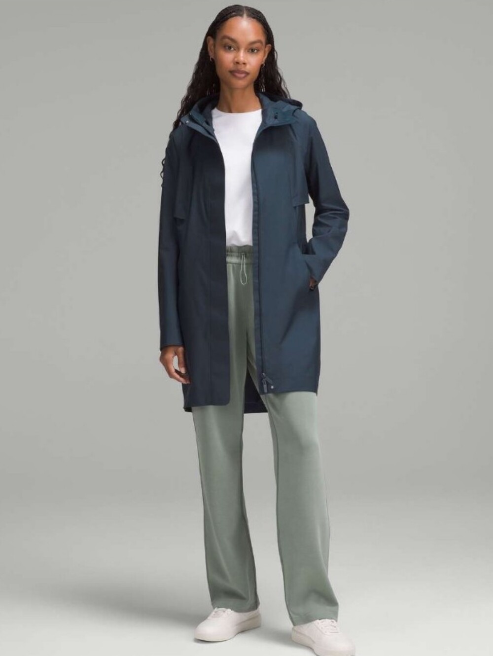 Lululemon Rain Rebel Raincoat TRUE NAVY SZ 6